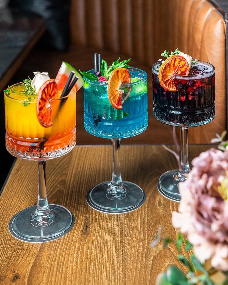 Mocktails at Volcanos Steakhouse