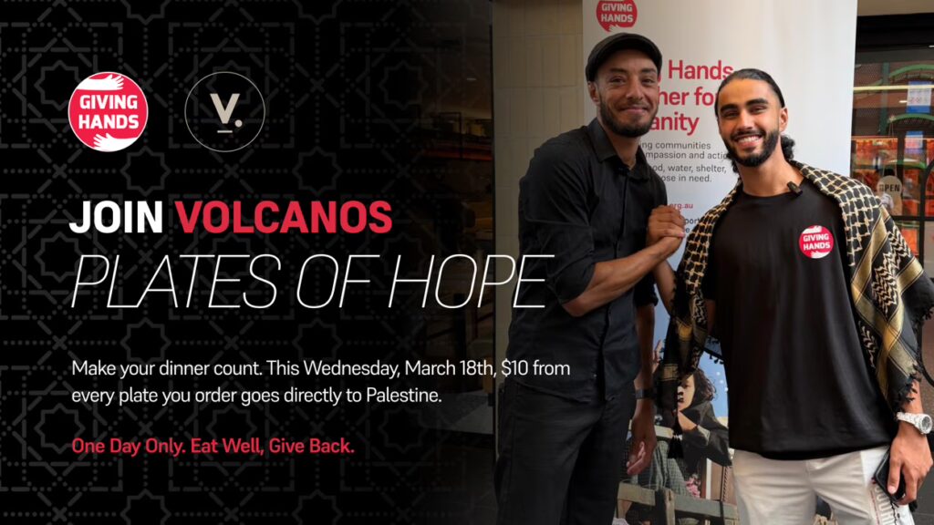 Volcanos Steakhouse Plates of Hope for Gaza